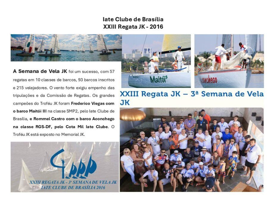 23ª Regata JK 2016